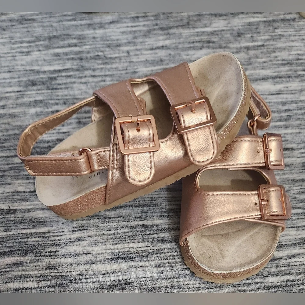 Rampage Toddler Girls Metallic Sandals